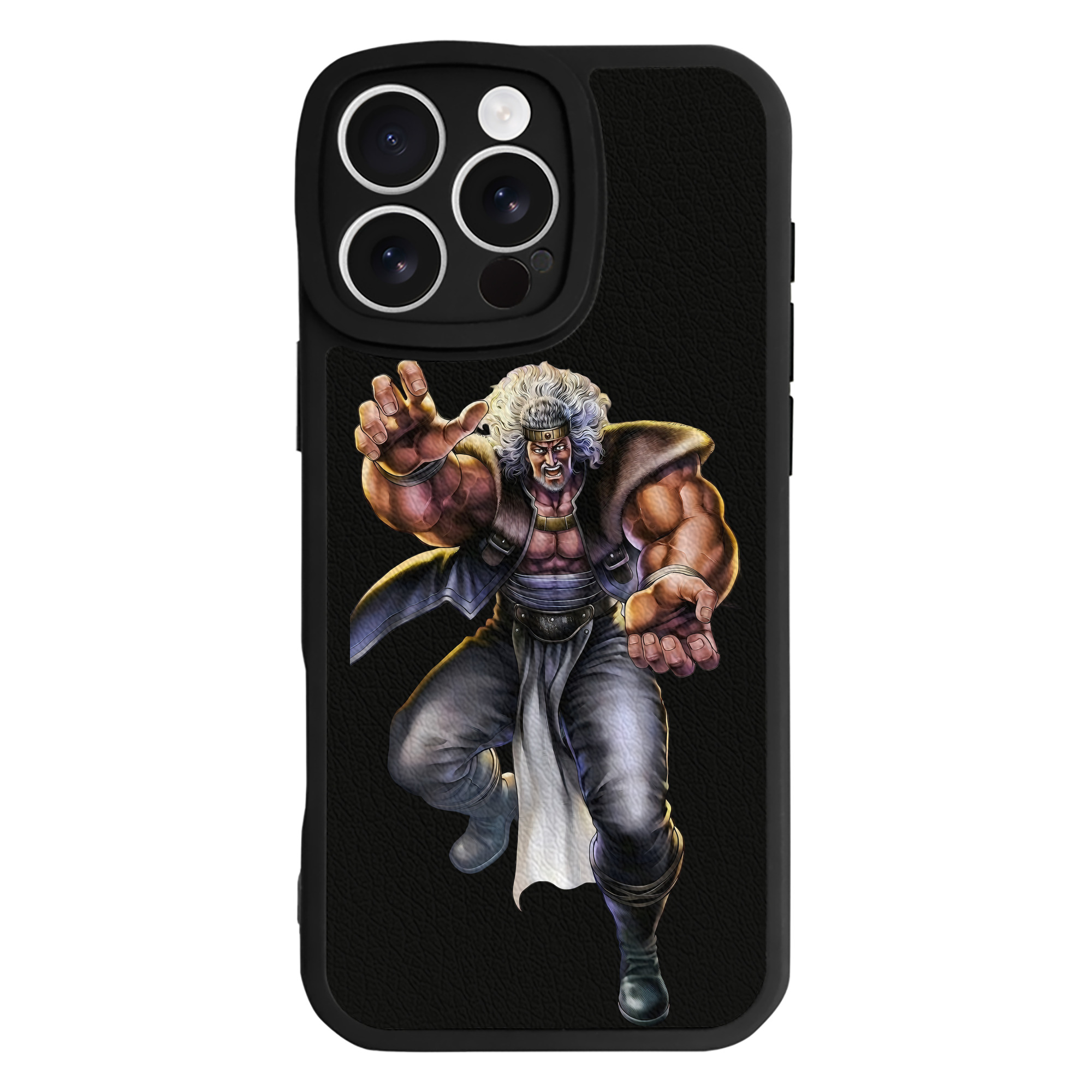 （画像用） 北斗の拳 Fist of the North Star 【iPhone 16シリーズ対応】シリコンスマホケース（レザー調） 材質：シリコン